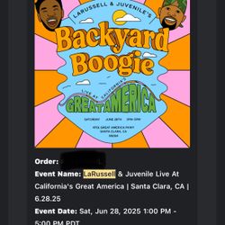 Juvenile concert Tickets 2 For $130!! OBO