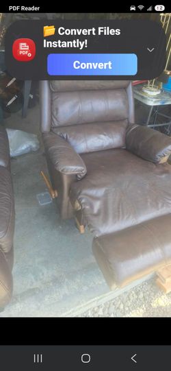Leather recliner