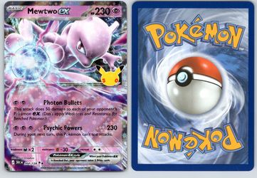 Mewtwo EX #064/128 Pokémon 30th Anniversary Celebration Ultra Rare