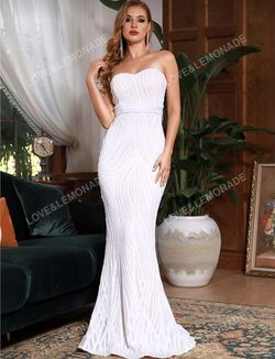 White Sequence Dress 