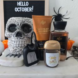 Skull Theme Mug Gift, feat. Bath and Body Collections (Ocean or Mahogany Teakwood)