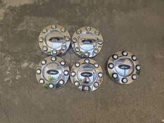 Ford Super Duty F-250 F-350 Full Size 8 Lug Factory Stock Center Caps Excellent Condition Parts