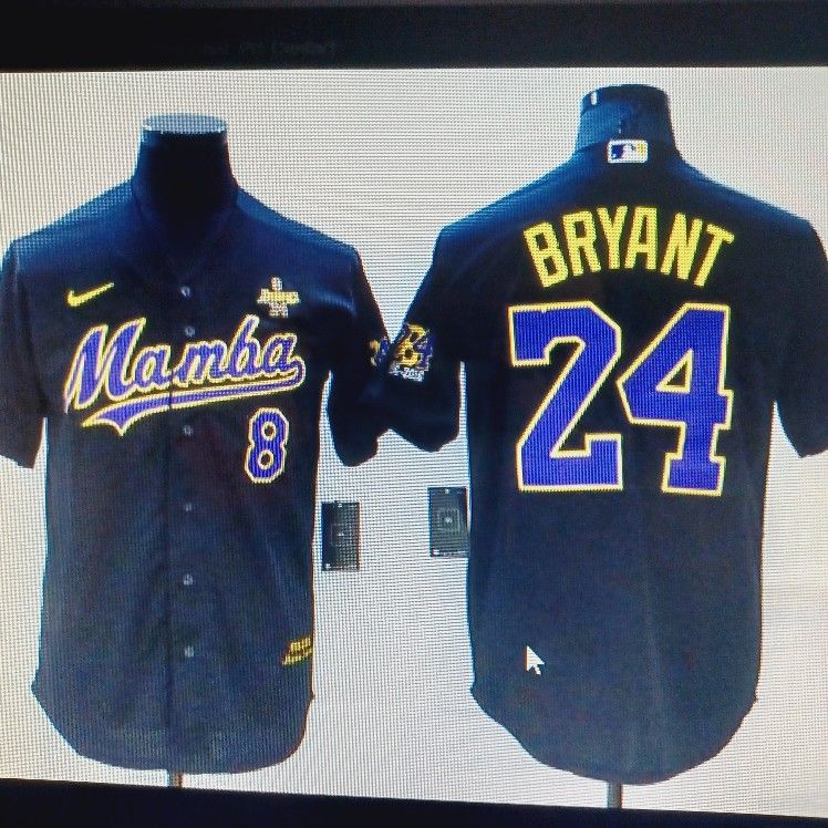 LA Dodgers Kobe BRYANT 8 24 MAMBA Jerseys New