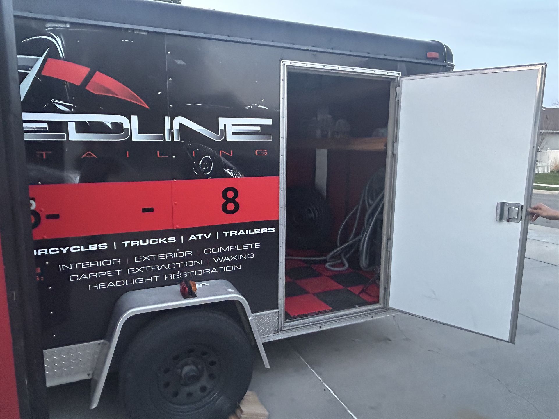 Mobile detailing trailer