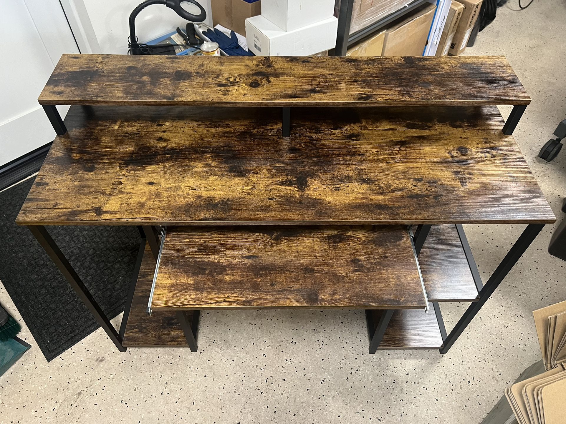 Student Computer Desk With Hutch