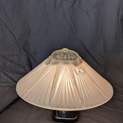 Vintage Art Deco Starburst Frosted Glass Ceiling Light Shade 3 Chain Holes Pink 
