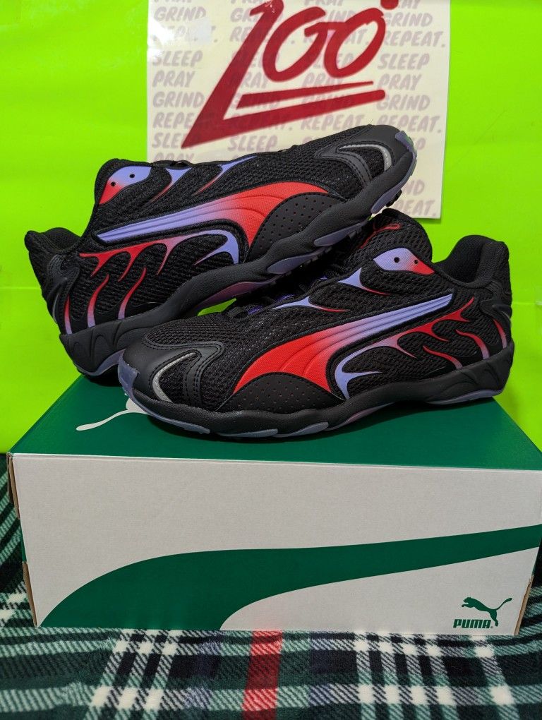 Puma Inhale black purple red 9M new