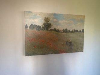 Monet Poppies Canvas Print 26x40 - Giclee