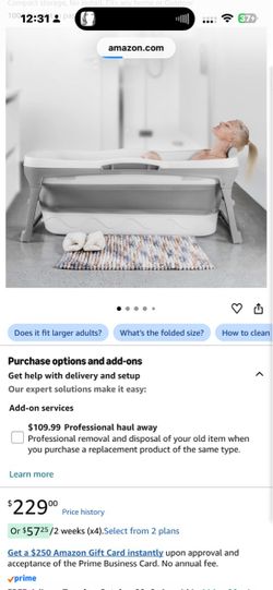 Fold adult bathtub