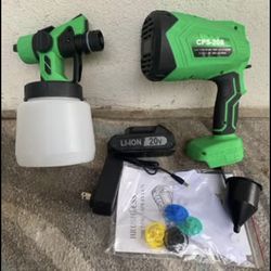 Paint Spray Gun with Litem battery and charger