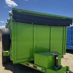 New 8x4x12 Scissor Lift Hydraulic Dump Trailer Fully Loaded 