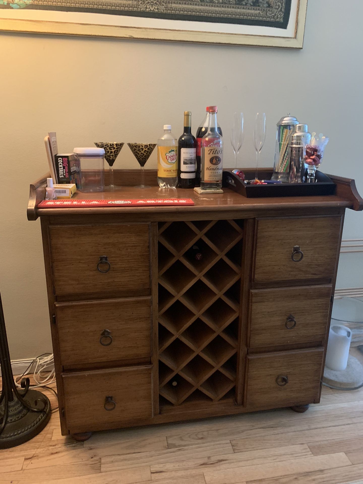 Pottery Barn Wine Cabinet