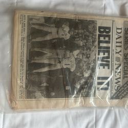 Daily News 10/28/86 Mets Win W.S.