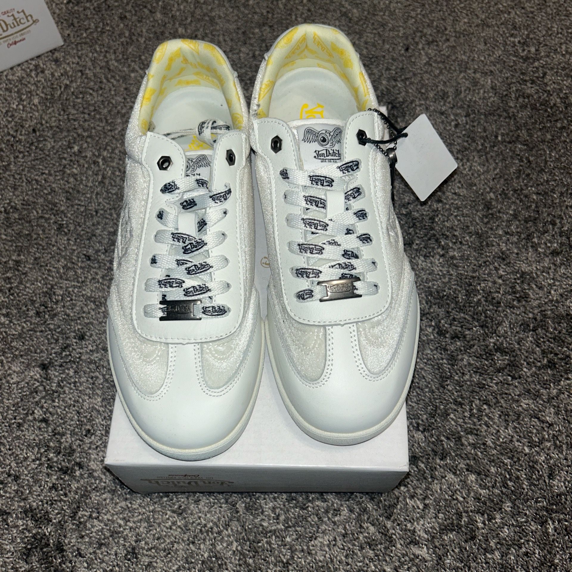 Von Dutch women’s velvet sneakers ‘yellow snow’