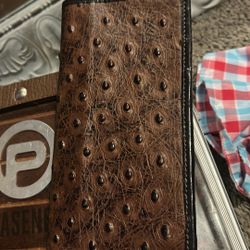 Genuine Ostrich Leather Wallet 