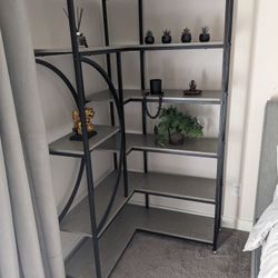 Beautiful 6 Shelf Corner Bookshelf - Brand New Condition