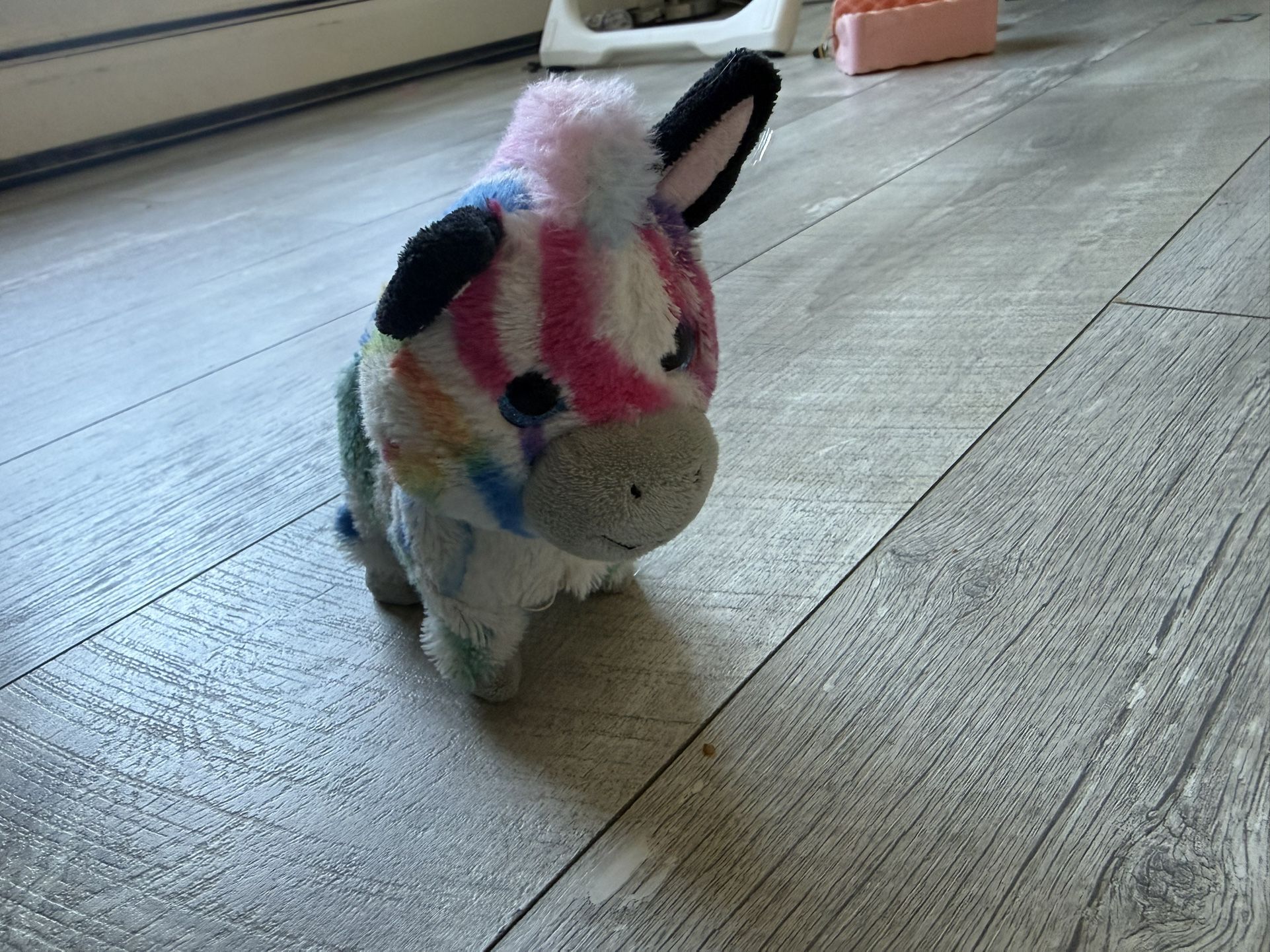 Rainbow Zebra Walking Musical Toy