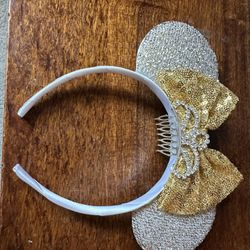 White Gold Minnie Ears