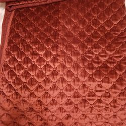 Red velvet king size comforter