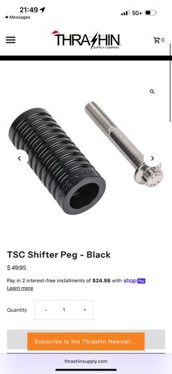 Thrashin Supply Shifter Peg