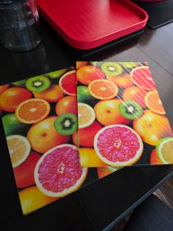 Kitchen decor 3 (glass) plate