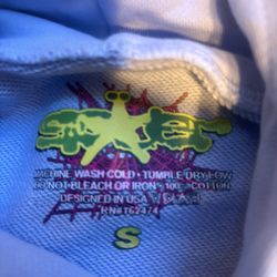 Spider Hoodie Blue baby Blue