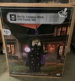 Member's Mark pre-lit animated witch with the crystal ball