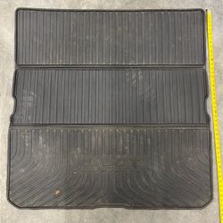 Honda Pilot OEM 08U45-TG7-100 Folding Cargo Tray All Weather Rear Trunk Liner Mat Floor Protector Black Rubber 2016–2022 3rd Gen SUV Tri Fold Back Sea