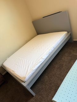 Twin Bed Frame with Mattress