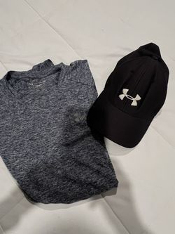Under armor Shirt And Hat.