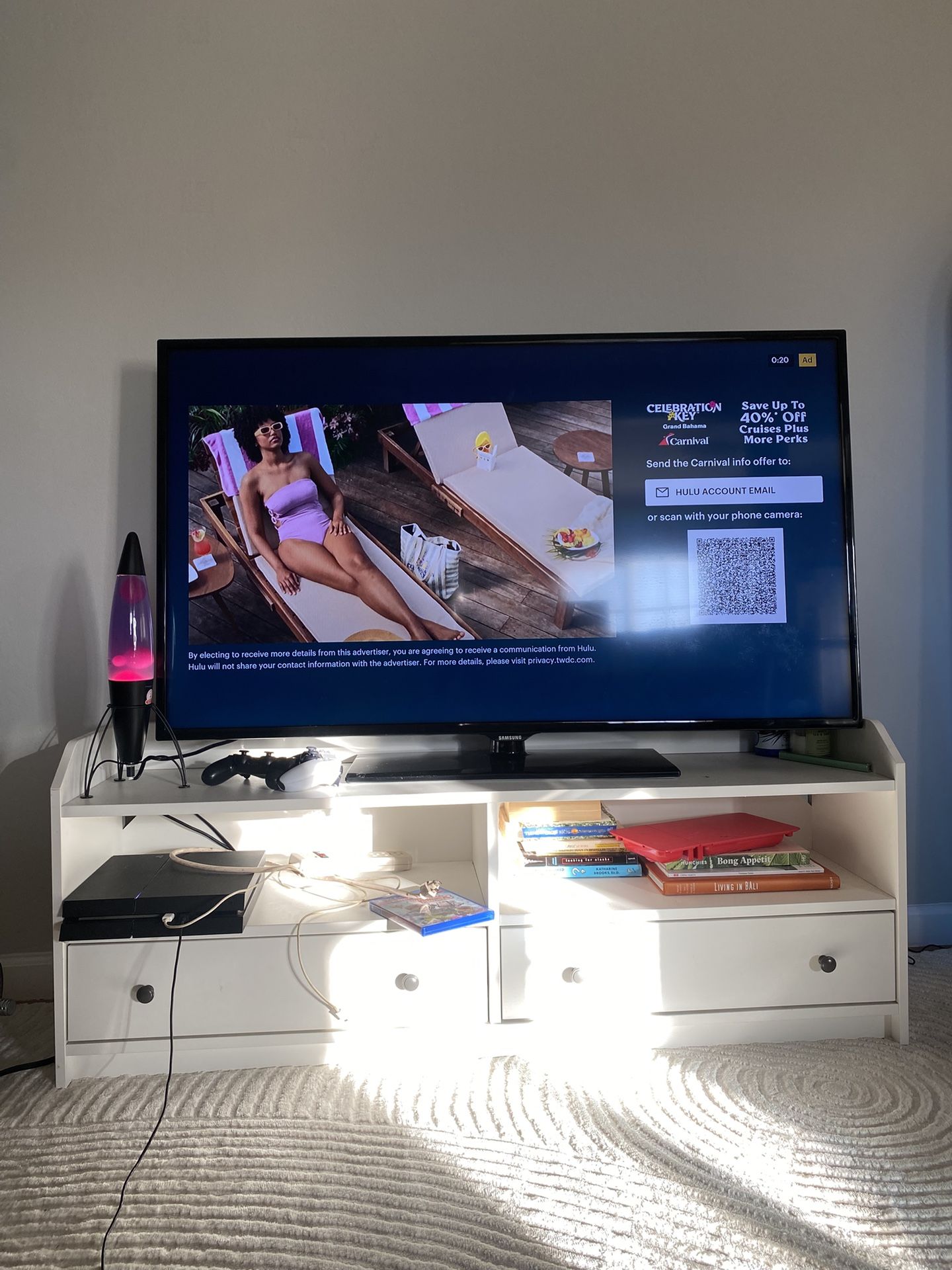 55” Samsung TV (remote/cables)