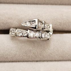 Snake Zircon Ring