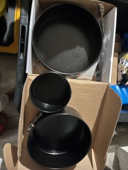 3 piece round cake pans