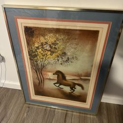 Signed limited edition serene horse print