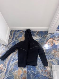 Two Nike tech sweatshirts, black and gray both adult small