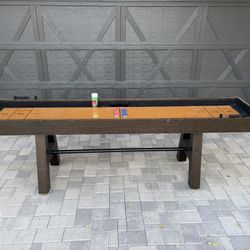 9-ft Shuffleboard Table – Excellent Condition – Pickup Only”