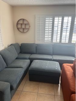 Blue couch
