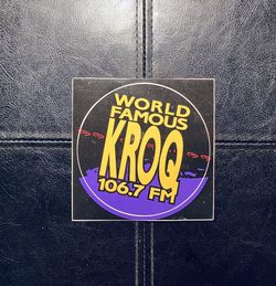 KROQ 90s sticker (unused)