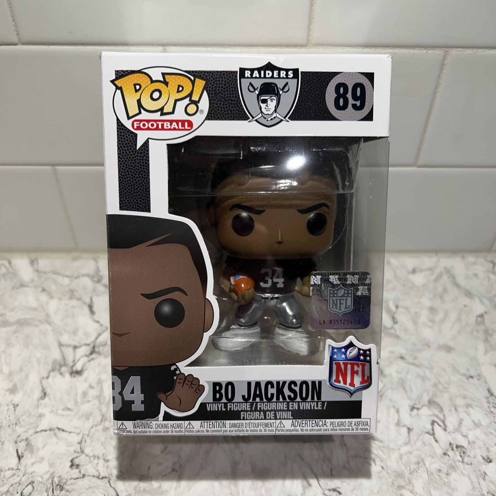 Funko Pop! BO JACKSON Oakland Las Vegas Raiders #89 In-Hand New Ready Ship NFL