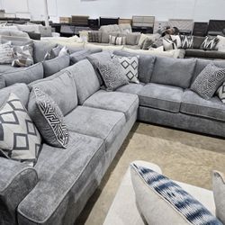 BRAND NEW Cozy L-Shape Sectional, Soft, Stylish - TAKE IT HOME TODAY!