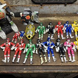 Vintage Mighty Morphine Power Rangers Lot