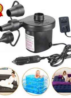 Electric Pump Inflator Inflatable Air Mattress Sleeping Couch Pool Lounger
