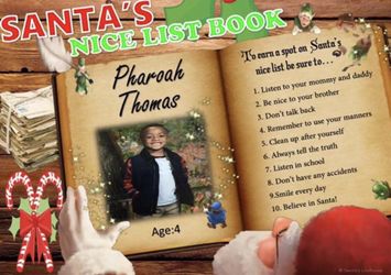 Christmas post card from Santa