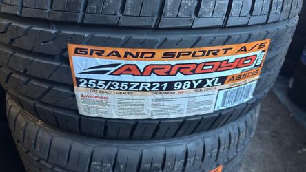 Arroyo Grand Sport A/S 255/35ZR21 98Y XL Tire $160 each tire