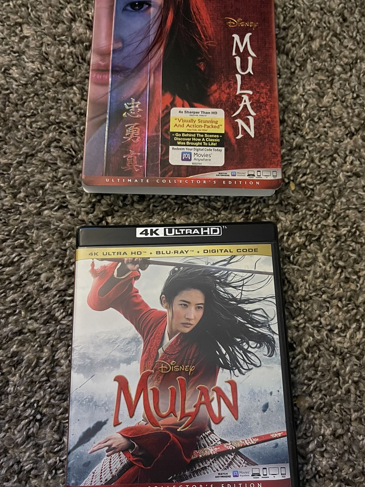 Disney Mulan Live Action 4K + Blu-ray (no digital code)