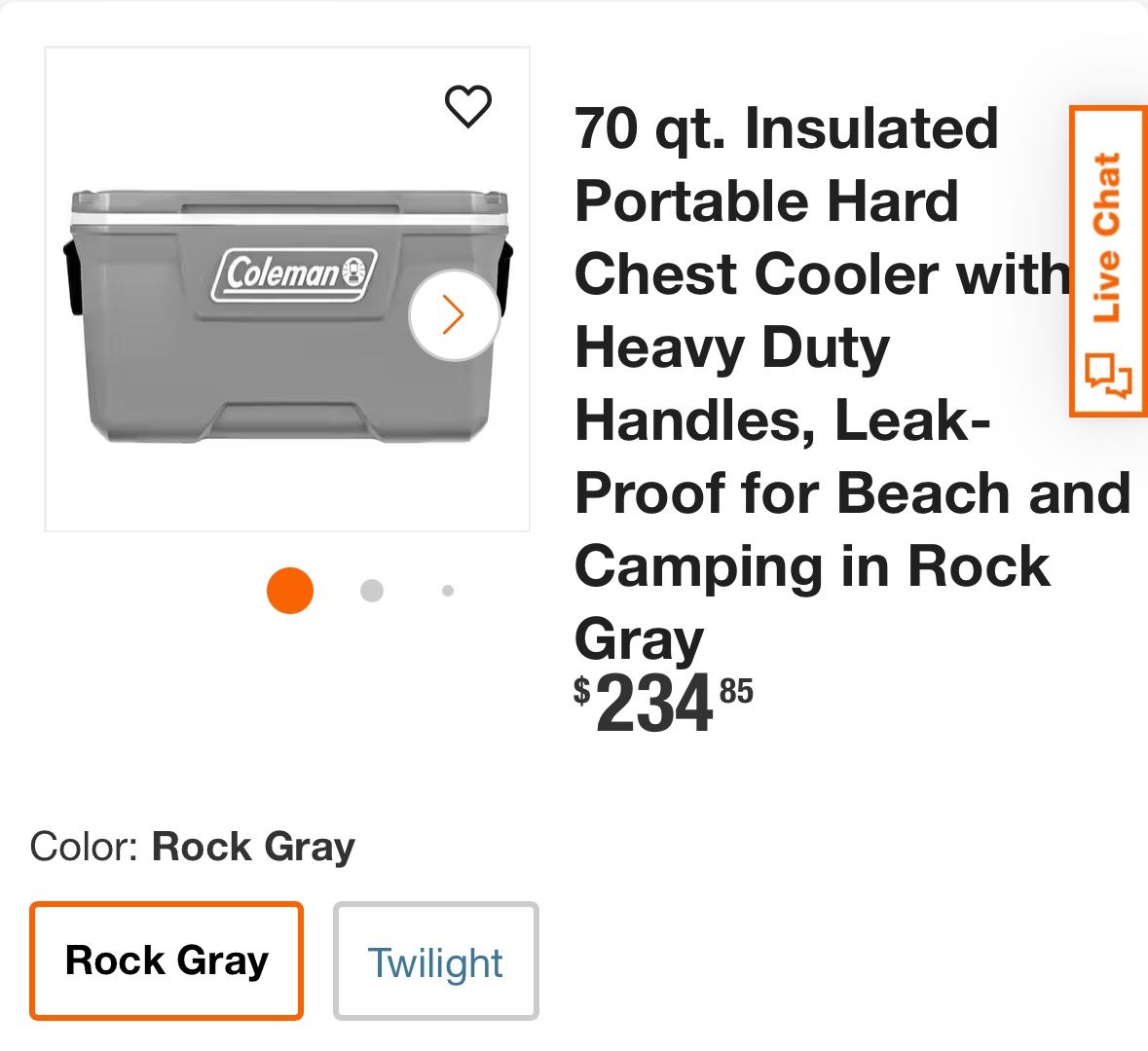 Coleman 70qt Cooler