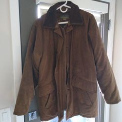Large Brown Suede Coat