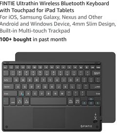 Fintie Ultrathin Wireless Bluetooth Keyboard with Touchpad