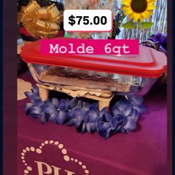 Molde Para Cosinar Puedes Hornear Para Lazana Postres Lazana $75.00 Especial Línea Fantasía Princess House Ventas Finales 