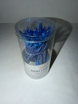 CHRISTMAS MINI-LIGHTS BLUE 50 ct